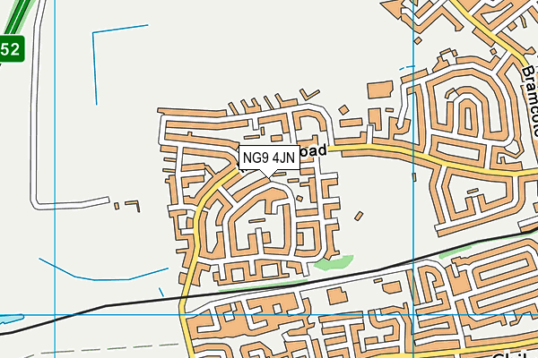 NG9 4JN map - OS VectorMap District (Ordnance Survey)