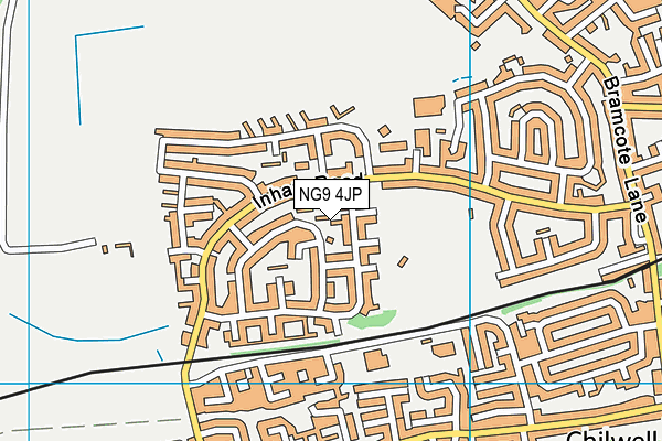 NG9 4JP map - OS VectorMap District (Ordnance Survey)