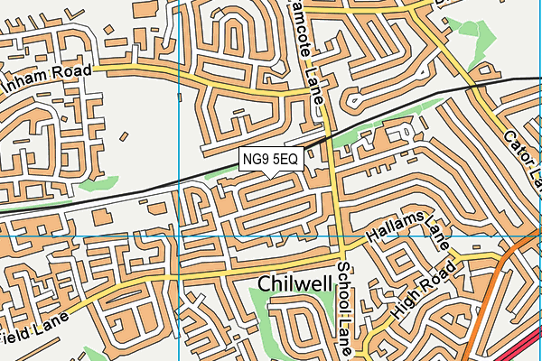 NG9 5EQ map - OS VectorMap District (Ordnance Survey)