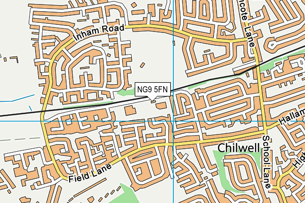Alderman Pounder Infant and Nursery School map (NG9 5FN) - OS VectorMap District (Ordnance Survey)