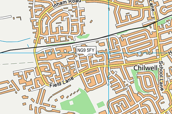 NG9 5FY map - OS VectorMap District (Ordnance Survey)