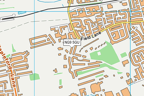 NG9 5GU map - OS VectorMap District (Ordnance Survey)