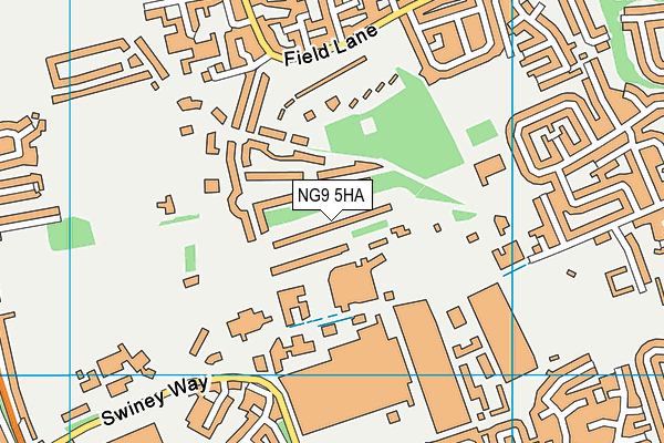 Chetwynd Barracks map (NG9 5HA) - OS VectorMap District (Ordnance Survey)