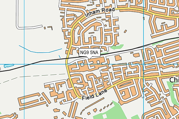 NG9 5NA map - OS VectorMap District (Ordnance Survey)