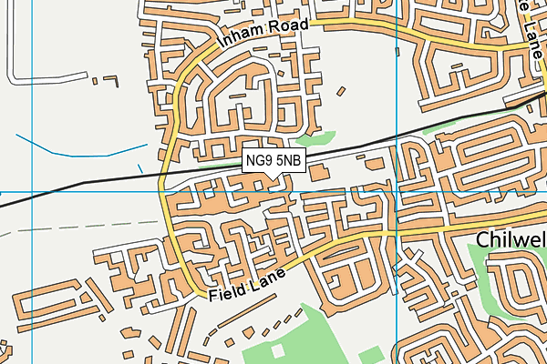 NG9 5NB map - OS VectorMap District (Ordnance Survey)