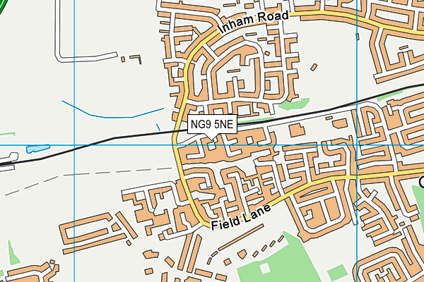 NG9 5NE map - OS VectorMap District (Ordnance Survey)