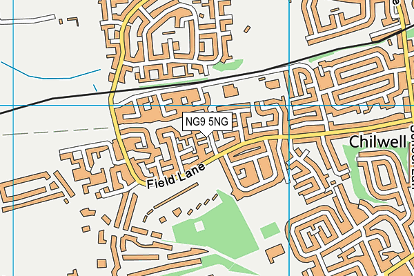 NG9 5NG map - OS VectorMap District (Ordnance Survey)