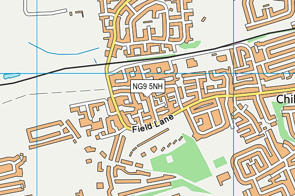 NG9 5NH map - OS VectorMap District (Ordnance Survey)