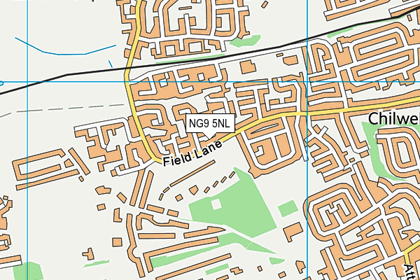 NG9 5NL map - OS VectorMap District (Ordnance Survey)