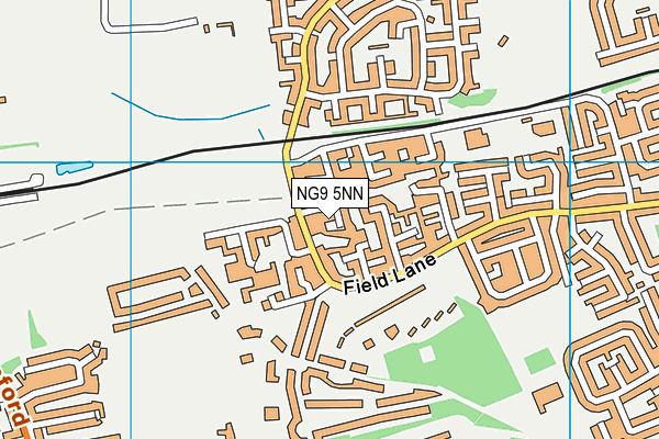 NG9 5NN map - OS VectorMap District (Ordnance Survey)