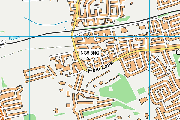 NG9 5NQ map - OS VectorMap District (Ordnance Survey)