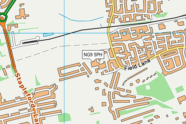 NG9 5PH map - OS VectorMap District (Ordnance Survey)