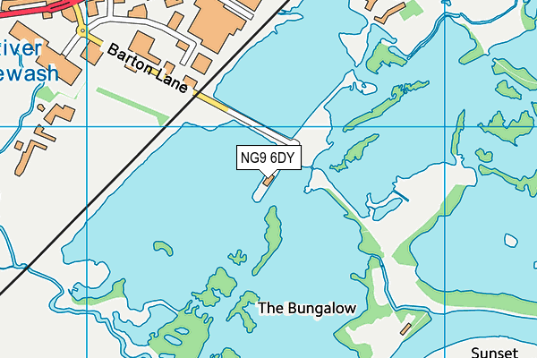 NG9 6DY map - OS VectorMap District (Ordnance Survey)