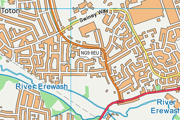 NG9 6EU map - OS VectorMap District (Ordnance Survey)