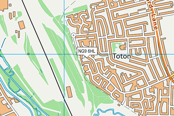 NG9 6HL map - OS VectorMap District (Ordnance Survey)