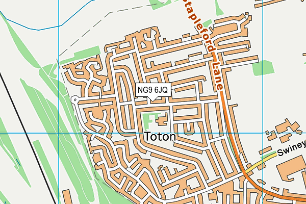 NG9 6JQ map - OS VectorMap District (Ordnance Survey)