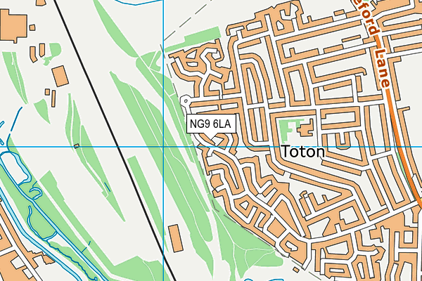 NG9 6LA map - OS VectorMap District (Ordnance Survey)