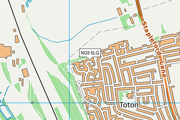 NG9 6LQ map - OS VectorMap District (Ordnance Survey)