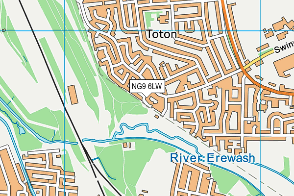 NG9 6LW map - OS VectorMap District (Ordnance Survey)