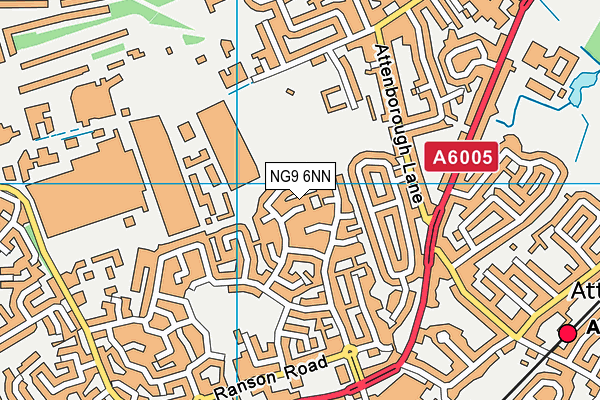 NG9 6NN map - OS VectorMap District (Ordnance Survey)