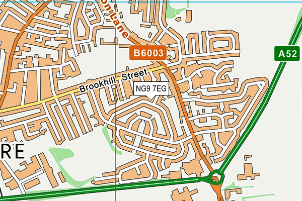 NG9 7EG map - OS VectorMap District (Ordnance Survey)