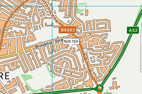 NG9 7EH map - OS VectorMap District (Ordnance Survey)