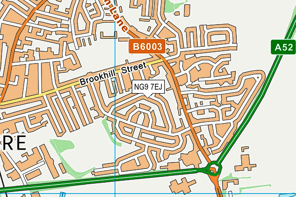 NG9 7EJ map - OS VectorMap District (Ordnance Survey)