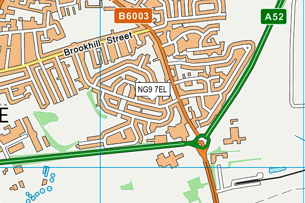 NG9 7EL map - OS VectorMap District (Ordnance Survey)