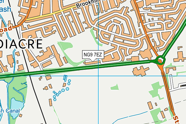 NG9 7EZ map - OS VectorMap District (Ordnance Survey)