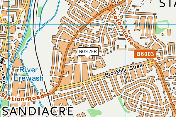 NG9 7FR map - OS VectorMap District (Ordnance Survey)