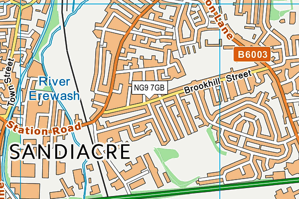 NG9 7GB map - OS VectorMap District (Ordnance Survey)
