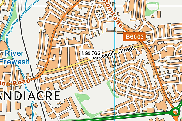 NG9 7GG map - OS VectorMap District (Ordnance Survey)