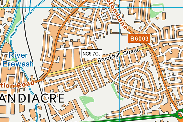 NG9 7GJ map - OS VectorMap District (Ordnance Survey)