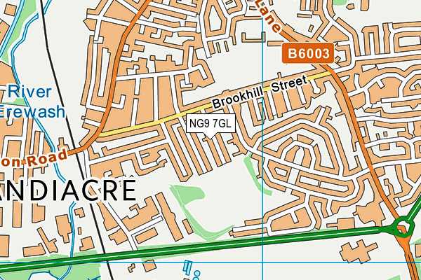 NG9 7GL map - OS VectorMap District (Ordnance Survey)