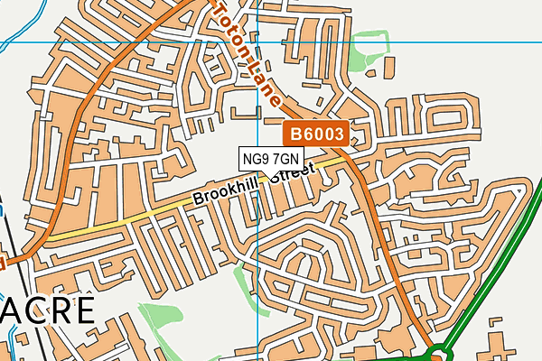 NG9 7GN map - OS VectorMap District (Ordnance Survey)