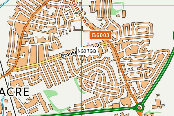 NG9 7GQ map - OS VectorMap District (Ordnance Survey)