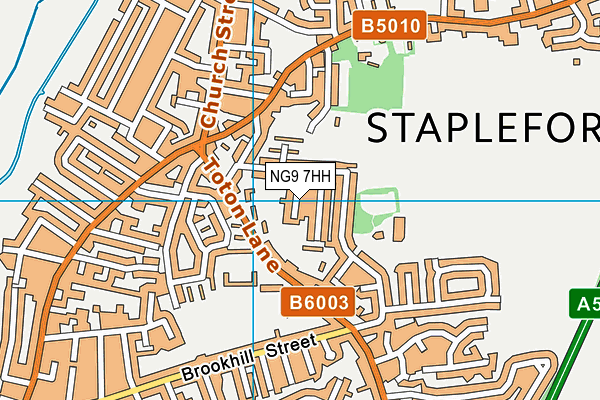 NG9 7HH map - OS VectorMap District (Ordnance Survey)