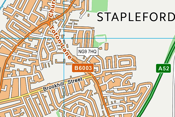 NG9 7HQ map - OS VectorMap District (Ordnance Survey)