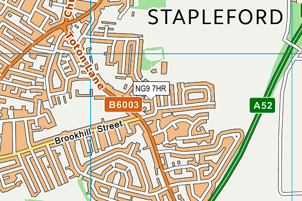 NG9 7HR map - OS VectorMap District (Ordnance Survey)
