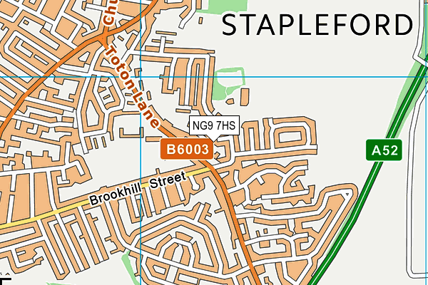 NG9 7HS map - OS VectorMap District (Ordnance Survey)