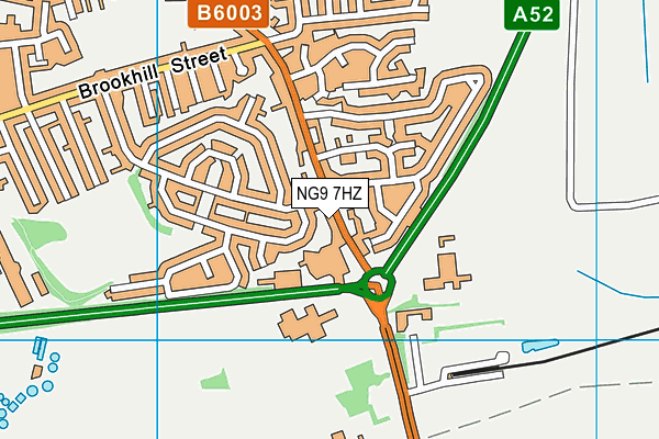 NG9 7HZ map - OS VectorMap District (Ordnance Survey)