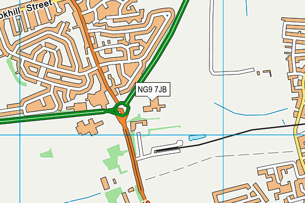 NG9 7JB map - OS VectorMap District (Ordnance Survey)