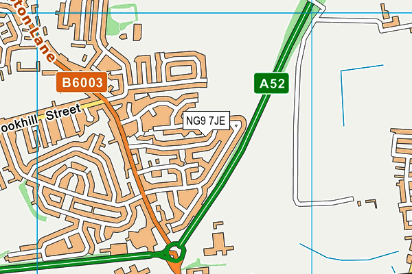 NG9 7JE map - OS VectorMap District (Ordnance Survey)