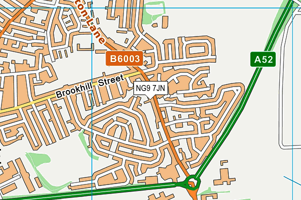 NG9 7JN map - OS VectorMap District (Ordnance Survey)