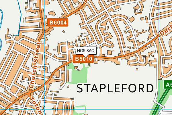 St John's CofE Primary School map (NG9 8AQ) - OS VectorMap District (Ordnance Survey)
