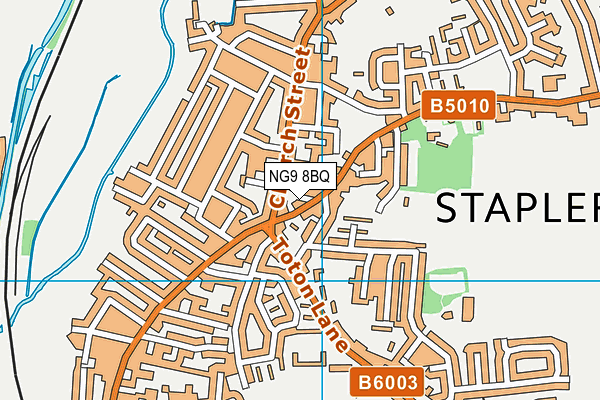 NG9 8BQ map - OS VectorMap District (Ordnance Survey)