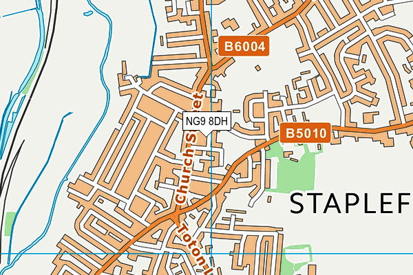 NG9 8DH map - OS VectorMap District (Ordnance Survey)