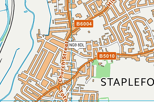 NG9 8DL map - OS VectorMap District (Ordnance Survey)