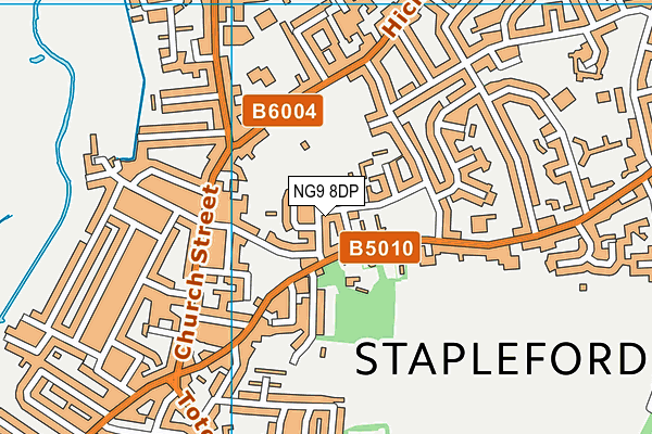 NG9 8DP map - OS VectorMap District (Ordnance Survey)