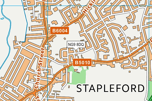 NG9 8DQ map - OS VectorMap District (Ordnance Survey)